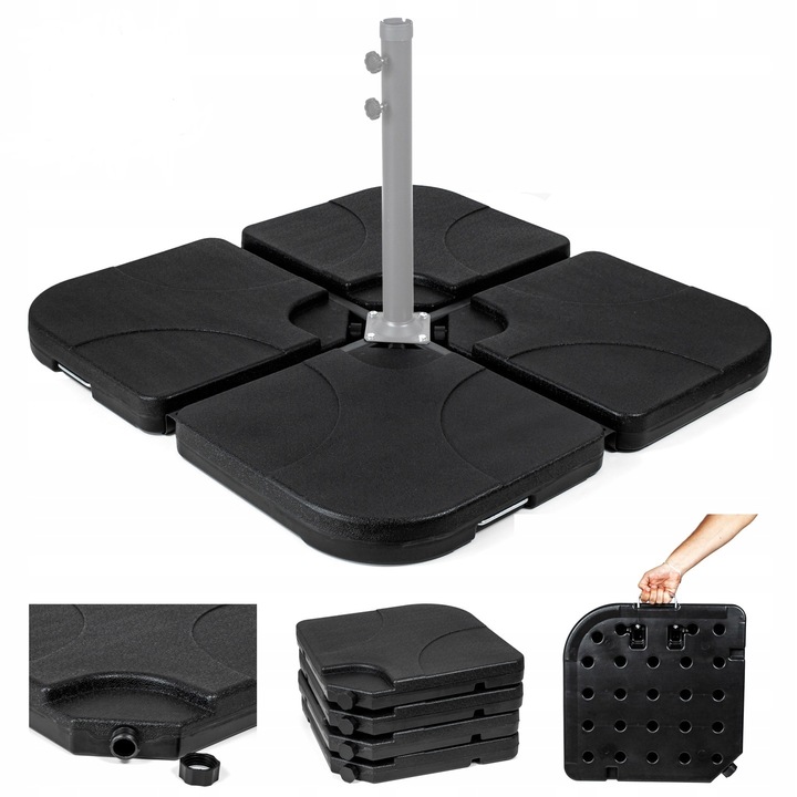PODSTAWA PARASOLA OGRODOWEGO obciążnik pod parasol OBCIĄŻENIE 4 x 15KG BAZA