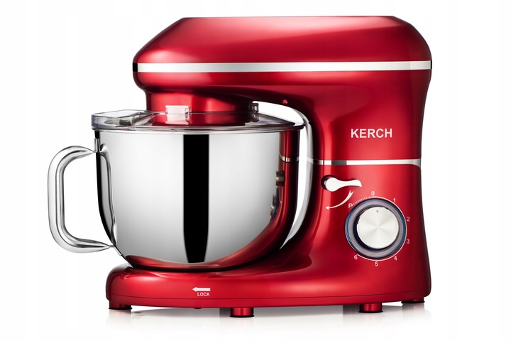 ROBOT KUCHENNY PLANETARNY MIKSER Z MISĄ KERCH MYCHEF 4000W RED 6,2L
