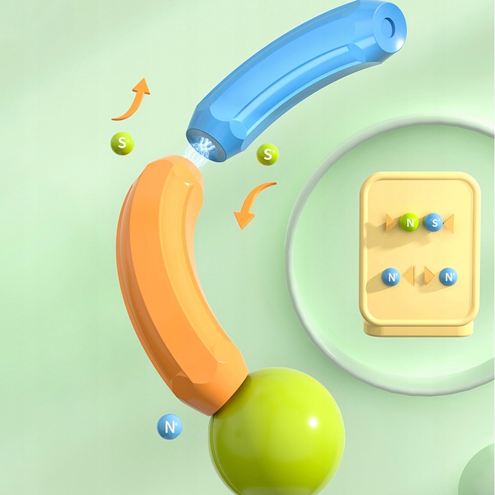 KLOCKI MAGNETYCZNE KONSTRUKCYJNE EDUKACYJNE 45 EL DLA DZIECI MAGNETIC STICK