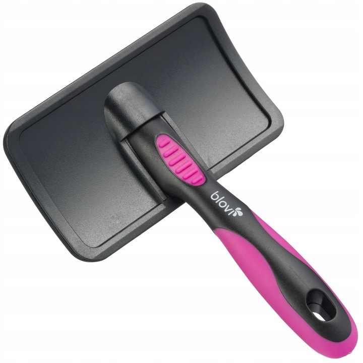 Blovi Medium Soft Slicker miękka szczotka pudlówka dla psa i kota, średnia