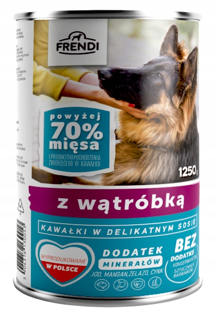 Frendi dla psa Mix smaków 16 puszek 1250 g