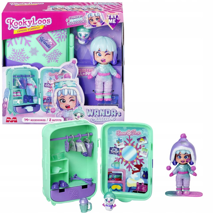 Magicbox KOOKYLOOS S Wanda's Suitcase Walizka WANDY Figurka + Zwierzak