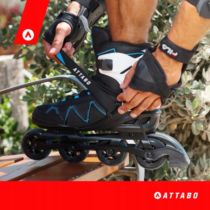 Rolki męskie ATTABO Bliss 43 REKREACYJNE ABEC-7 KÓŁKA 80mm ALUMINIOWA PŁOZA