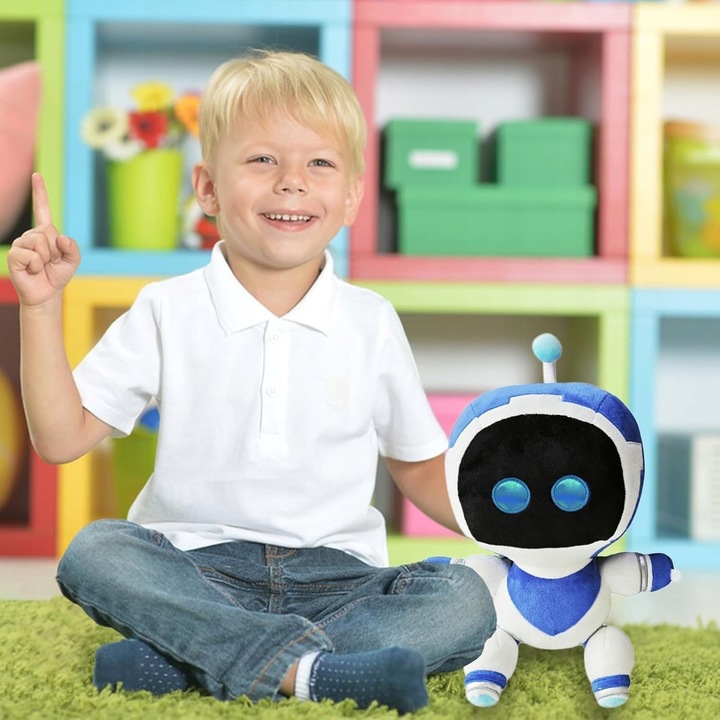 KOLEKCJONERSKA 30CM MIĘKKA ZABAWKA PLUSZOWY ASTRO BOT NA PREZENT URODZINOWY