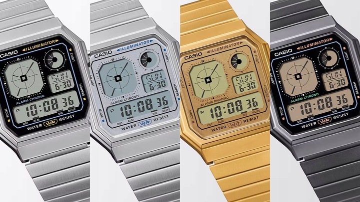 Zegarek Męski Casio A130WE-1AEF srebrny