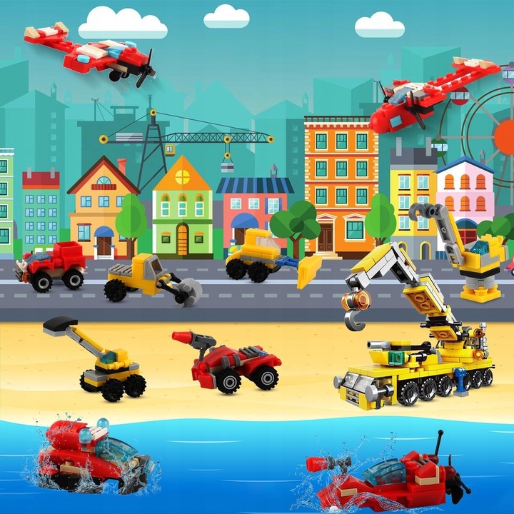 KALENDARZ ADWENTOWY DLA DZIECI KLOCKI STRAŻ POŻARNA POJAZDY PREZENT MIKOŁAJ