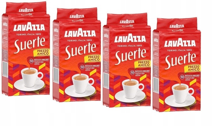 Włoska Kawa mielona LAVAZZA SUERTE 4 x 250g