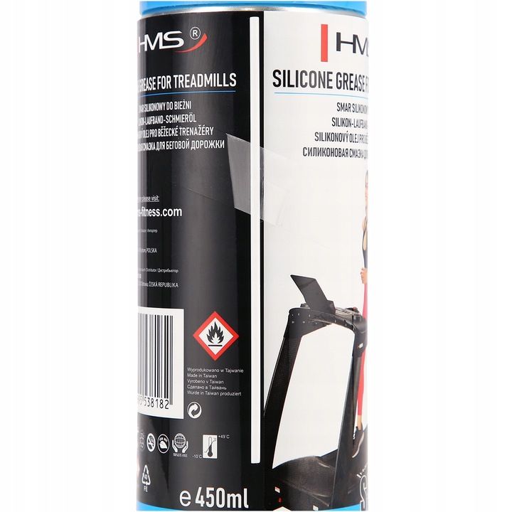 SMAR DO BIEŻNI W SPRAYU HMS SSB130 450ML SILIKON DO KONSERWACJI