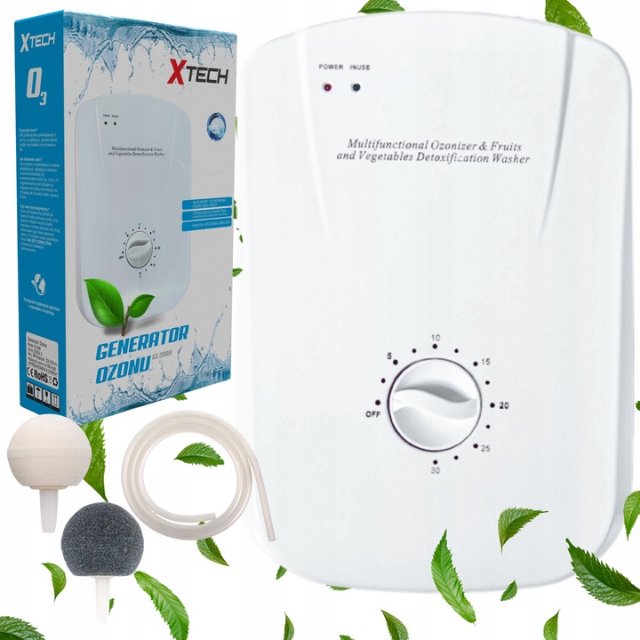 OZONATOR POWIETRZA GENERATOR OZONU JONIZATOR DOMOWY SAMOCHODOWY + TIMER