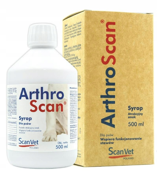 Arthroscan syrop 500 ml na stawy u psów