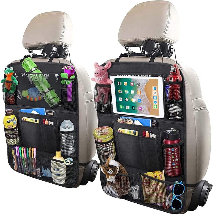 ORGANIZER SAMOCHODOWY DO AUTA NA OPARCIE DO AUTA NA FOTEL + UCHWYTY GRATIS