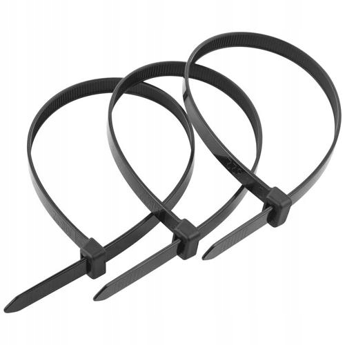 MOCNE OPASKI ZACISKOWE KABLOWE TRYTKI UV CZARNE 3,6x300 JAKOŚĆ