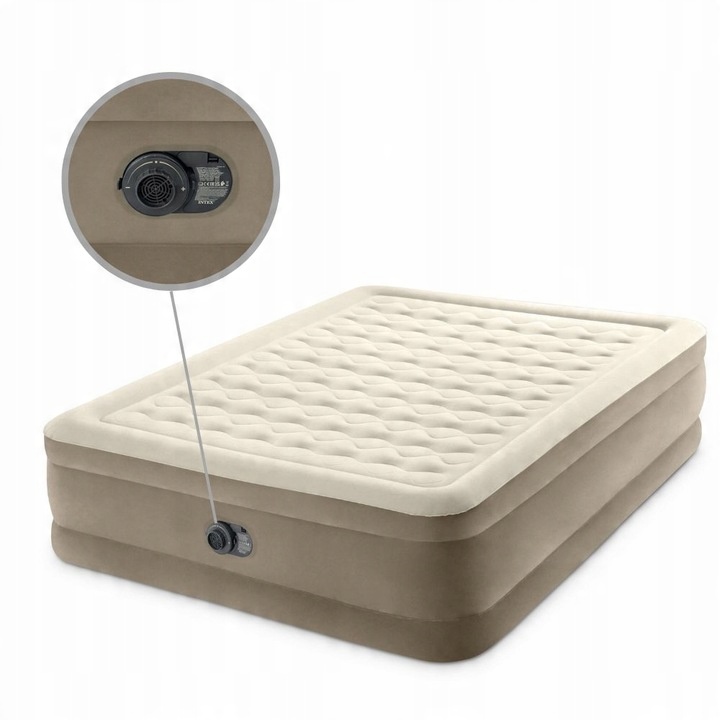 Materac dmuchany dwuosobowy łóżko do spania Intex 64428 z pompką
