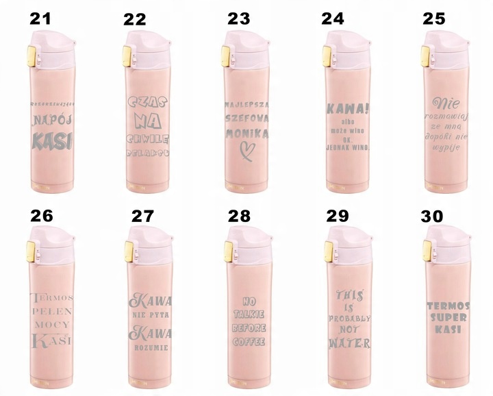 Kubek Termiczny z grawerem 420ml Twój Tekst dla Nauczyciela prezent