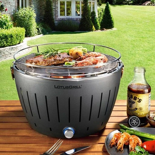 GRILL OGRODOWY WĘGLOWY BEZDYMNY LOTUS PRZENOŚNY STANDARD TORBA OCHRONNA