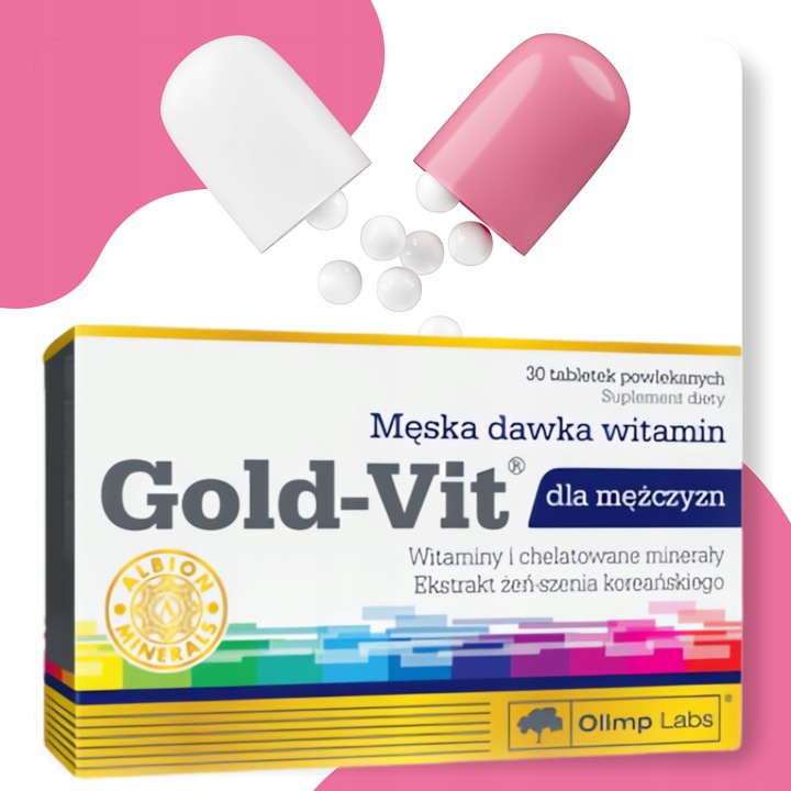Multiwitamina DLA MĘŻCZYZN Olimp Gold Vit 30 tabletek suplement diety