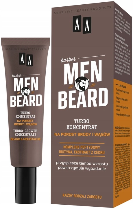AA MEN Beard Turbo-koncentrat na porost brody i wąsów 30 ml