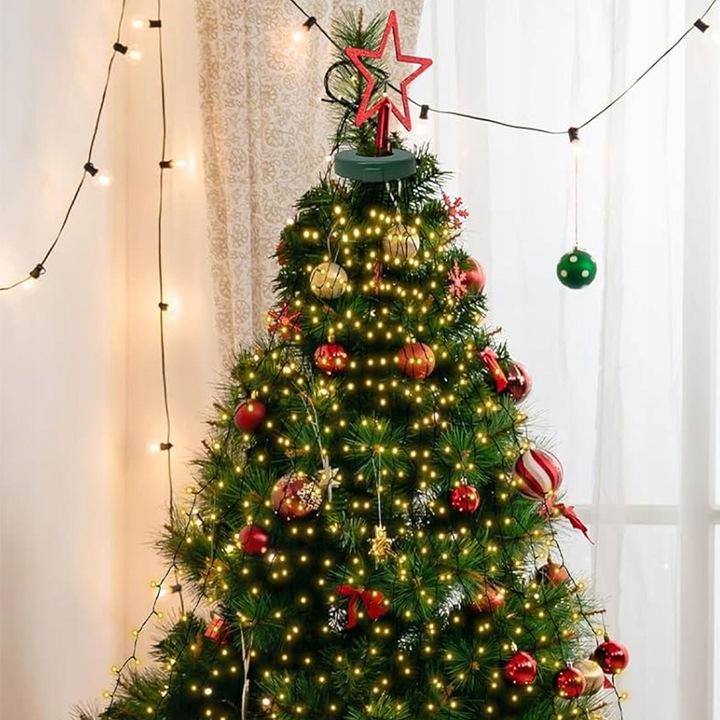 ŚWIATEŁKA CHOINKOWE Z WBUDOWANĄ PAMIĘCIĄ 8 TRYBÓW LEDOWYCH