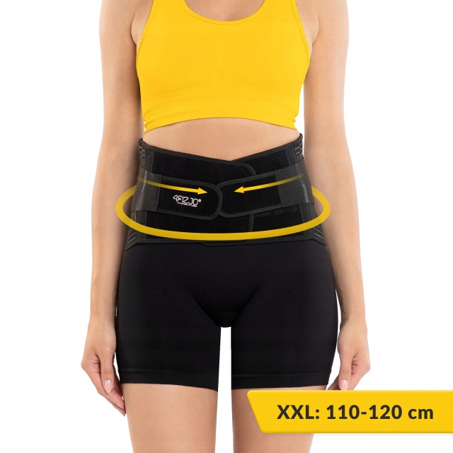 PAS LĘDŹWIOWY KRZYŻOWY GORSET ORTOPEDYCZNY ORTEZA STABILIZATOR PLECY XXL
