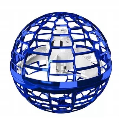 LATAJĄCY DYSK UFO MINI DRON PIŁKA KULA ŚWIECĄCA LED FLYNOVA SPINNER KULA