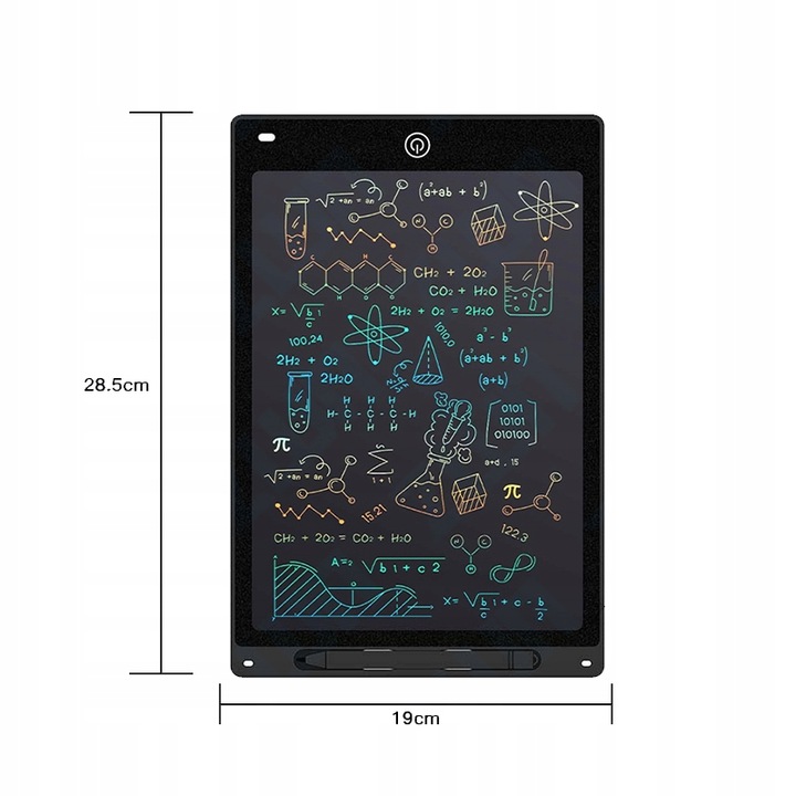 TABLET GRAFICZNY XXL DO RYSOWANIA 12 CALI TABLICA ZNIKOPIS MULTIKOLOR