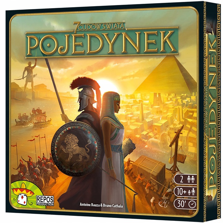 POJEDYNEK 7 CUDÓW ŚWIATA GRA PLANSZOWA KARCIANA TOWARZYSKA RODZINNA REBEL