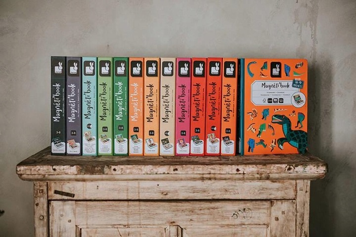 Magnetyczna układanka Pojazdy Magnetibook, Janod