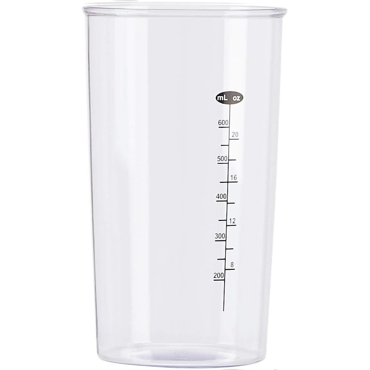 BIAŁY BLENDER RĘCZNY Z PRZEZROCZYSTĄ MIARKĄ RÓŻNE TRYBY PRĘDKOŚCI 600 W
