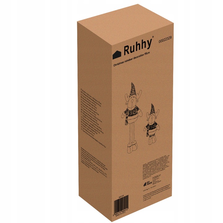 RENIFER RENIFEREK ŚWIĄTECZNY TELESKOPOWY DUŻY WYSOKI 95CM REGULOWANY OZDOBA