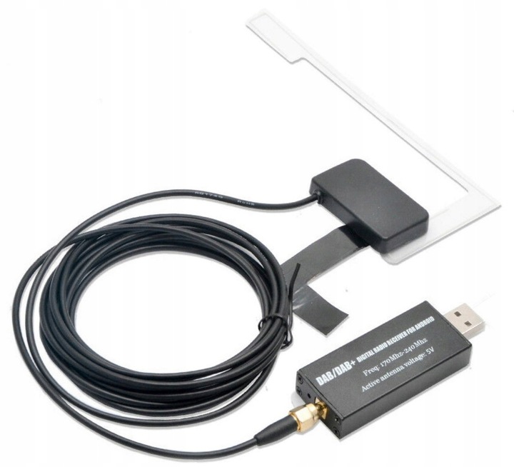ANTENA,TUNER DAB+ DEDYKOWANY ADAPTER DO RADIA Z SYSTEMEM ANDROID USB, SMA