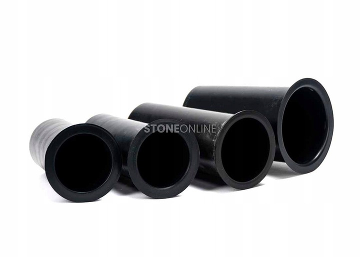 Elegancki WAZON z czarnego GRANITU WELEGANT10 na cmentarz StoneOnline