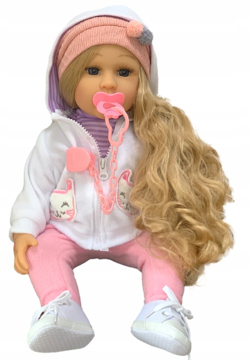 DUŻA LALKA JAK ŻYWA mówi i śpiewa INTERAKTYWNA ANATOMICZNA+GRATIS