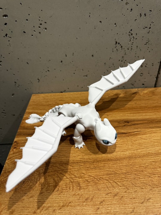 FLEXI Szczerbatek BIAŁA FURIA Toothless Jak wytresować Smoka - TIK TOK