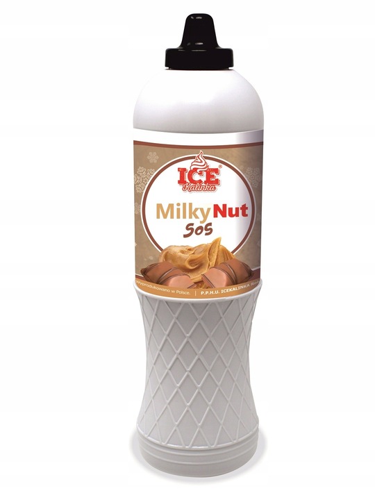 Polewa do lodów gofrów 1kg MILKY NUT bueno orzech Sos mleczno-orzechowy