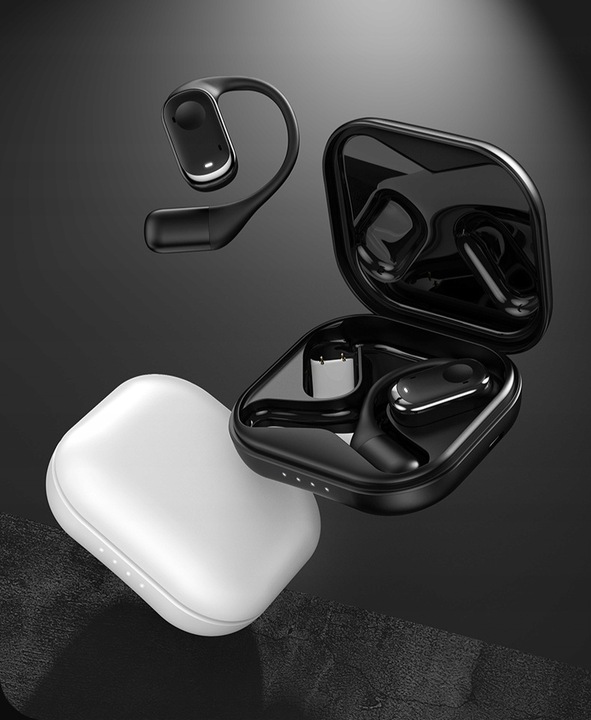 SŁUCHAWKI bezprzewodowe ZAUSZNE TWS Y30 z ENC IDEALNE do biegania i Rozmów