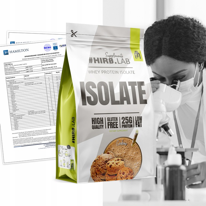 Izolat Białka BIAŁKO 700 g wpi Whey Protein Isolate Ciastko ISO HIRO