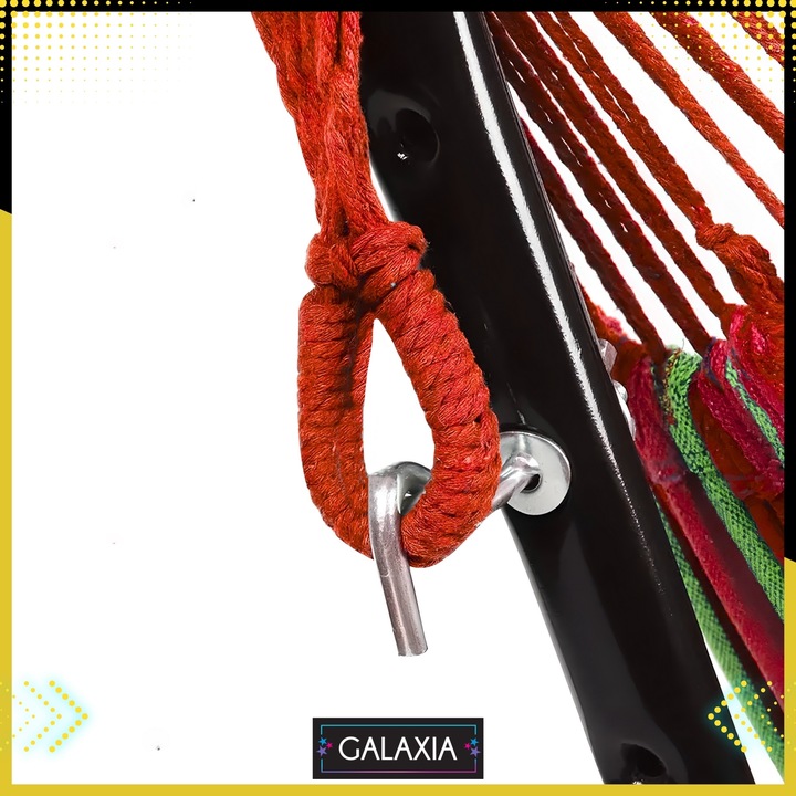 HAMAK ZE STELAŻEM Stelaż do hamaka STOJAK NA HAMAK OGRODOWY DWUOSOBOWY XXL