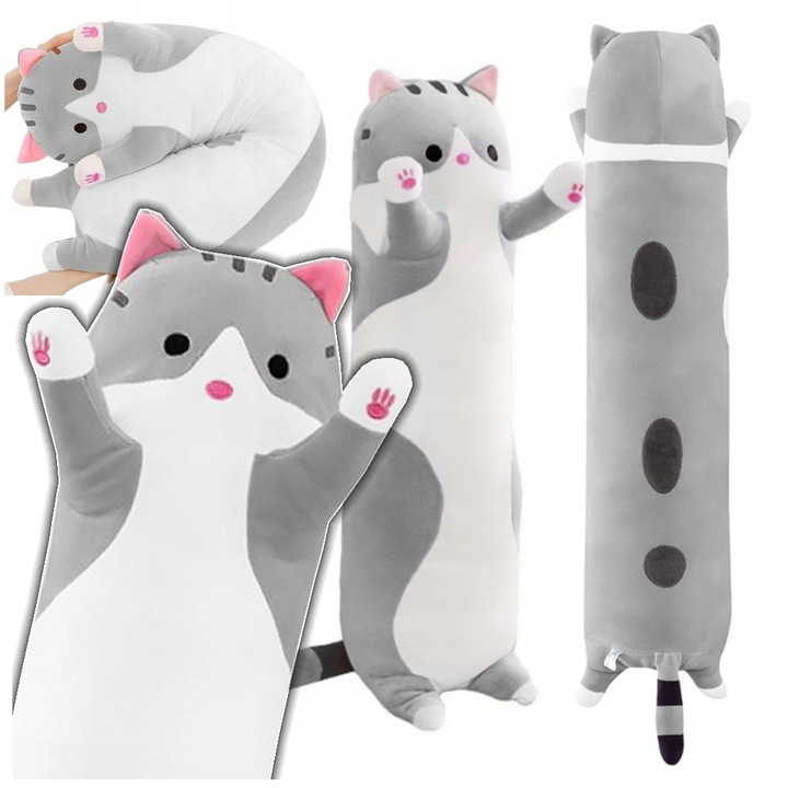 PODUSZKA 130 CMPLUSZOWY KOTEK PLUSZOWA MASKOTKA KOT PLUSZAK