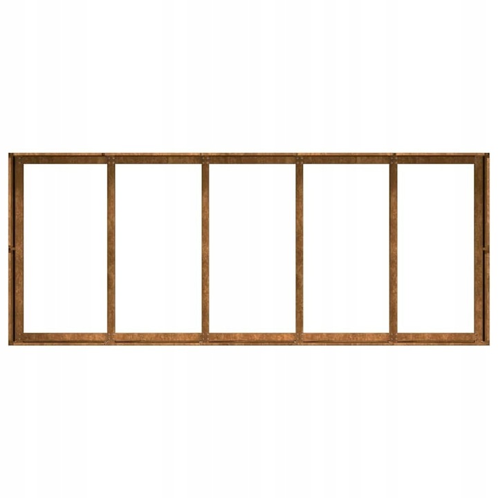 vidaXL Doniczka Rusty 200x80x40 cm Stal nierdzewna