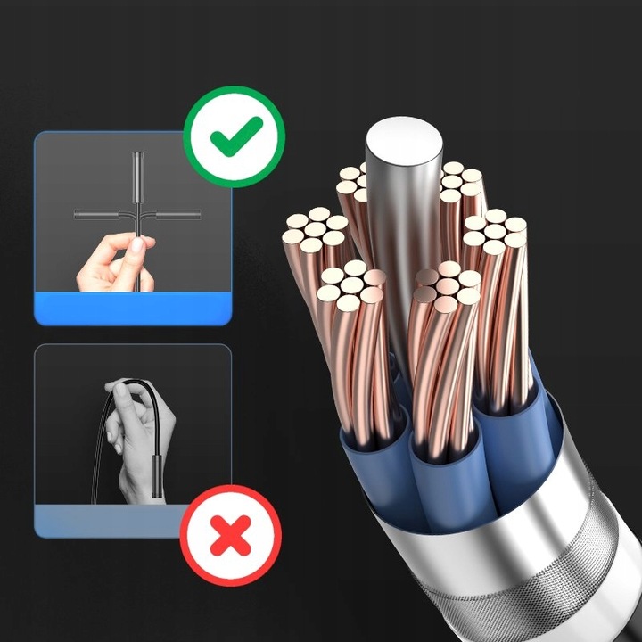 KAMERA INSPEKCYJNA ENDOSKOP WiFi Android iOS DUO LED WARSZTATOWA 5m PRZEWÓD