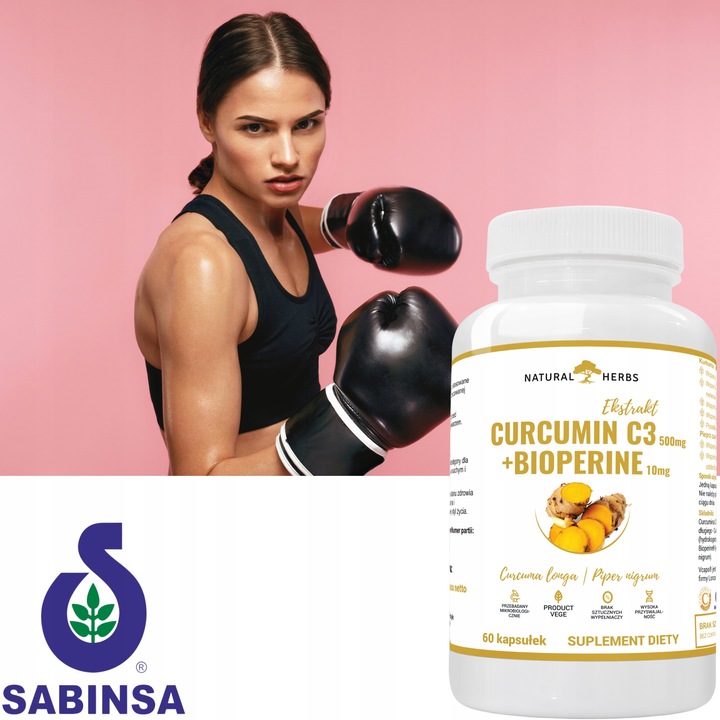 KURKUMINA + PIPERYNA CURCUMIN C3 turmeric 60kaps