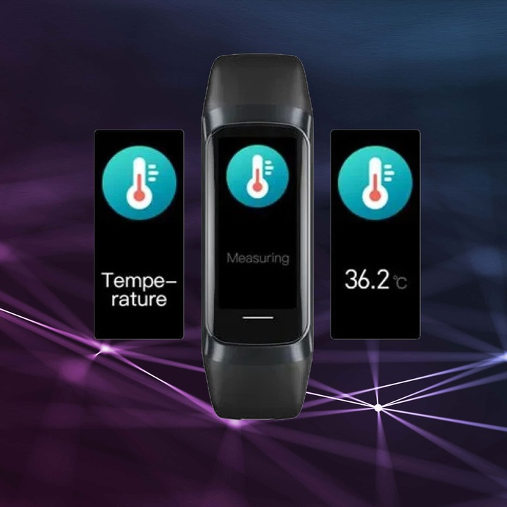 Zegarek damski SMARTWATCH RBN AMOLED SMARTBAND FIT-K