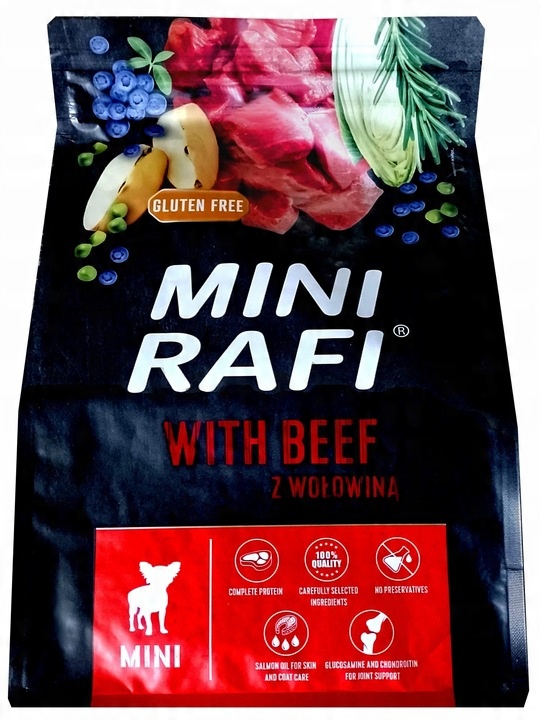 RAFI MINI DOLINA NOTECI WOŁOWINA KARMA SUCHA DLA PSA 3KG BEEF