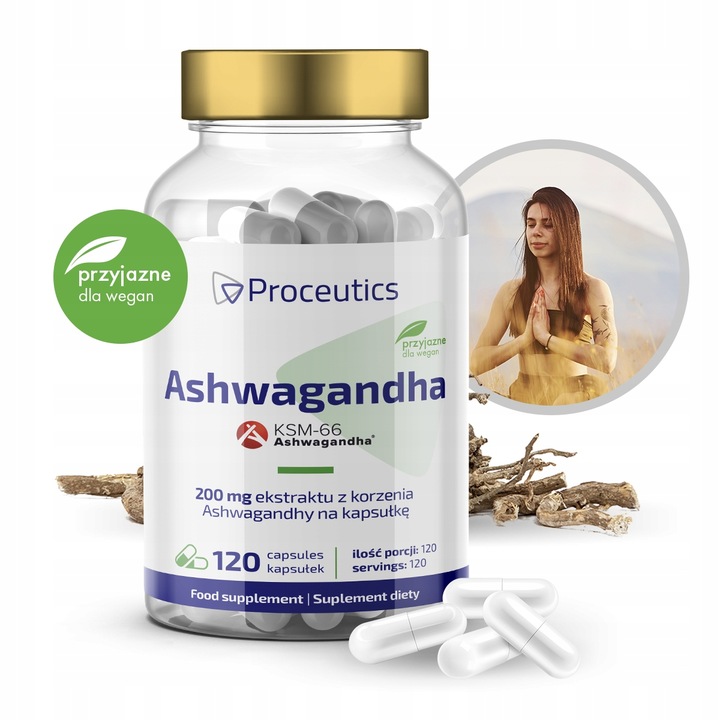 Ashwagandha KSM-66 120 kaps. suplement diety