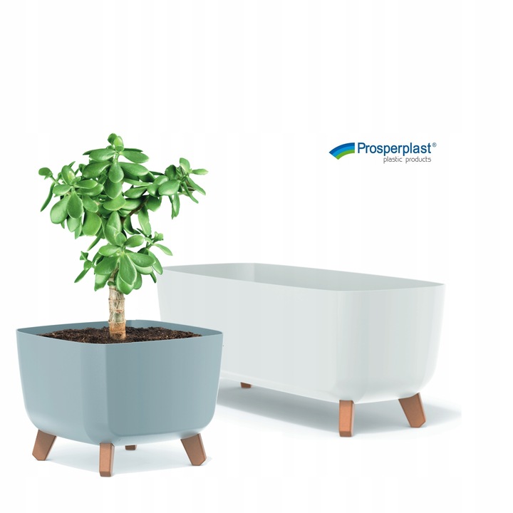 Doniczka na nóżkach Gracia Case DGCL400 Biała