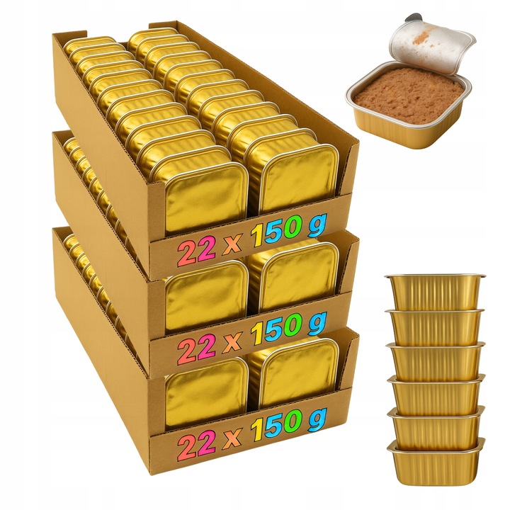 Karma Mokra Dla Psa Tacka Zestaw 22 x 150 g karma ekonomiczna 3,3 kg