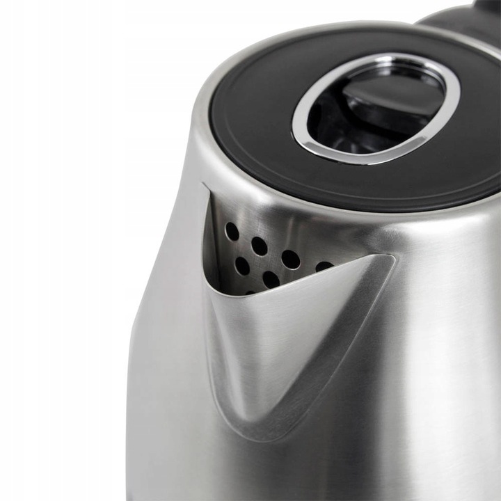 STYLOWY CZAJNIK ELEKTRYCZNY Z TERMOMETREM 1.7 L INOX 2200W STAL NIERDZEWNA