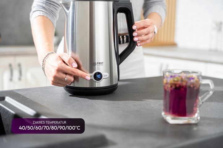 Czajnik elektryczny REGULACJA TEMPERATURY IZOLACJA First Austria
