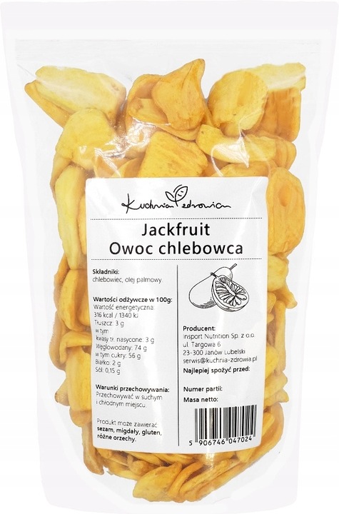 CHLEBOWIEC Suszony 500g NATURALNA Przekąska JACKFRUIT | KUCHNIA ZDROWIA