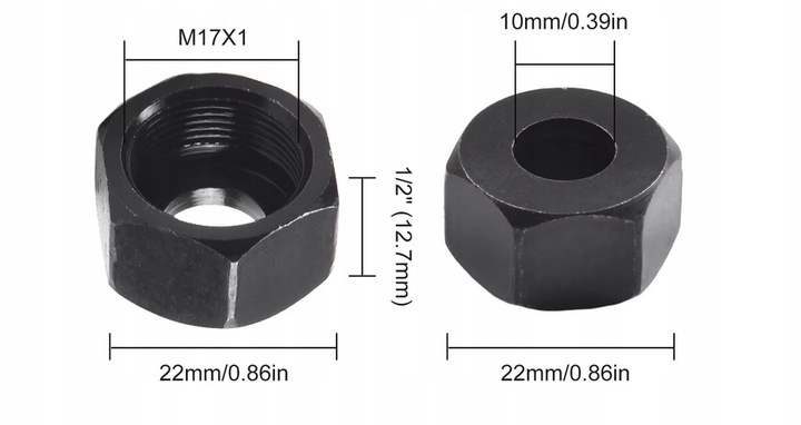 3 x TULEJA ,1 x nakrętki /REDUKCJA 6 ,8 ,6,35mm wys 16,5mm